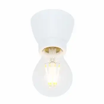 Направи си САМ Черно на Бяло Vingtage Керамика, Порцелан Douille LED E27, Лампа Изход Основата на Лампата Притежателя Монтиране на Тавана Лампа Лампа