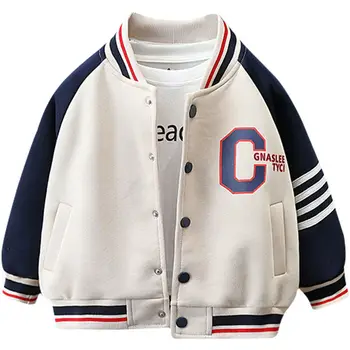 2023 Бебешко яке за момчета Пролетта-Есента Корейската версия на дрехи JacketNew Облекло Пролет случайни топ за момчета, 2, 4, 6, 8, 10 ГОДИНИ
