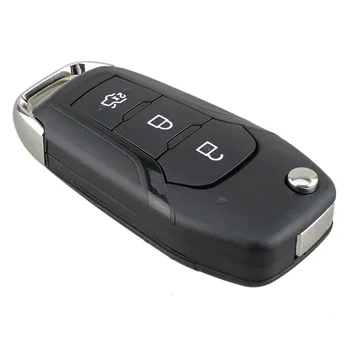 Авто Умно Дистанционно Ключ С 3 Бутона 433 Mhz 49Chip Подходящ за Ford KA + Modeo Glaxy S-Max 2014 2015 2016 DS7T-15K601-B