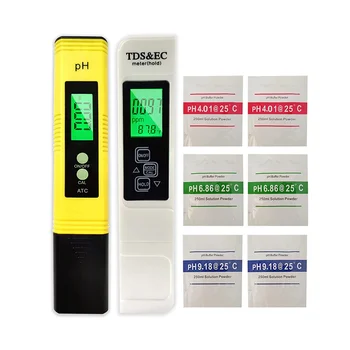 4 в 1 PH-метър TDS, измерване на температурата на ЕО за питейна вода от чешмата, Цифров PH-тестер за PH Pen Lab