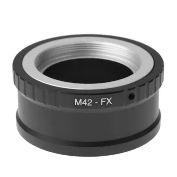 Регулируема Алуминиева Обектив M42-FX M42 for M 42 за фотоапарат Fujifilm Mount X-Pro1 X-M1 X-X E1-E2 с Преходен Пръстен Директен Доставка