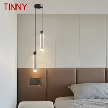 Тенекиен Модерен Месинг led окачен лампа, 3 цвята, творчески декоративен окачен лампа за дома, спални