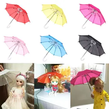 Цветна мини чадър, мушама за американската кукла Blythe, 18-цолови аксесоари за кукли, декори за фотография, детски играчки