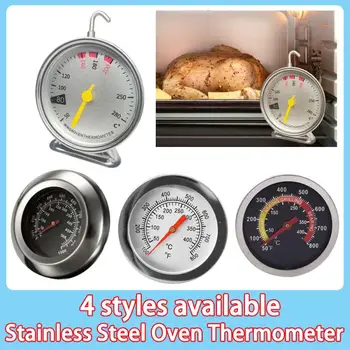 Термометър за фурна от неръждаема стомана, Подвесная поставка, циферблат за печене, барбекю, измерване на температурата на месни продукти, кухненски принадлежности