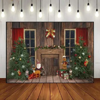 Весела Коледа, Коледни декори за дома на фотографията, подарък картина, село за душата на Исус, Обичай фон за рожден Ден, банер