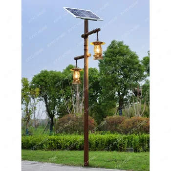 Лампа за един стълб с височина до 3 м от слънчевата енергия, древните градски Живописен парк, Градинска Антични ландшафтна лампа, Градинска лампа