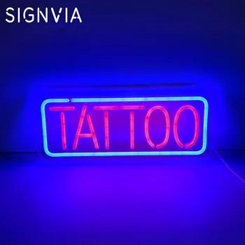 Татуировка Неонова реклама LED Неонова Светлина за Татуировка-Студио, Салон, Бизнес-Магазин, Дома на Стаята, Стенен Декор, Рекламни Надписи, USB Led Лампа