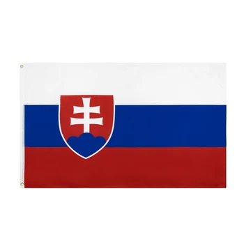 3x5 фута със стоковым принтом SVK Словакия Словашки флаг