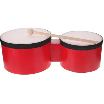 1 комплект детска бонго-барабан, ударен инструмент, музикален барабан, играчка за деца
